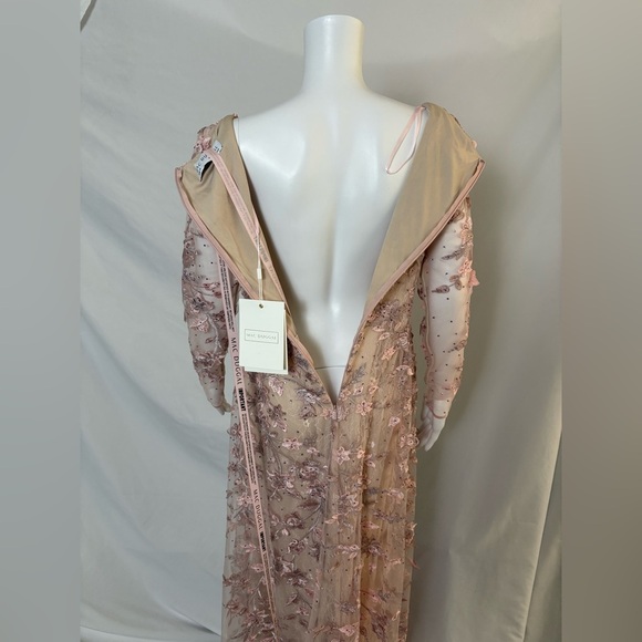 Mac Duggal Pink Floral Maxi Dress size 10 - Picture 4 of 11